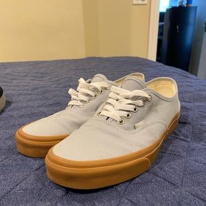 Vans gray/ gum authentic shoes
